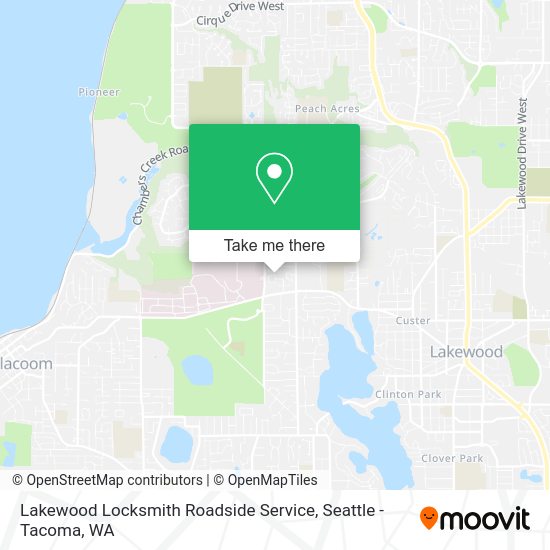 Lakewood Locksmith Roadside Service map