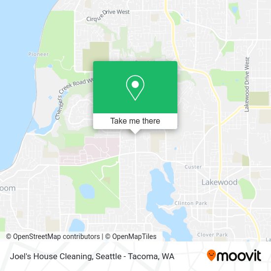Joel's House Cleaning map