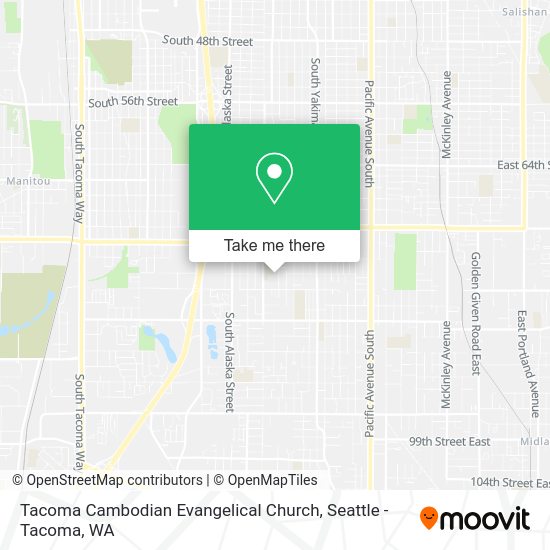 Tacoma Cambodian Evangelical Church map