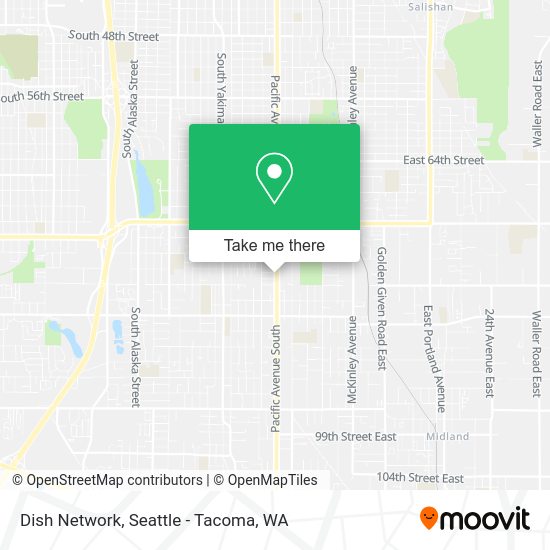 Mapa de Dish Network