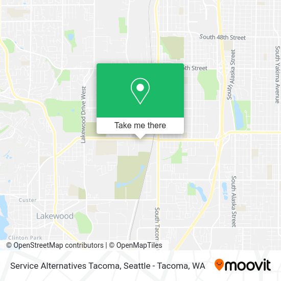 Service Alternatives Tacoma map