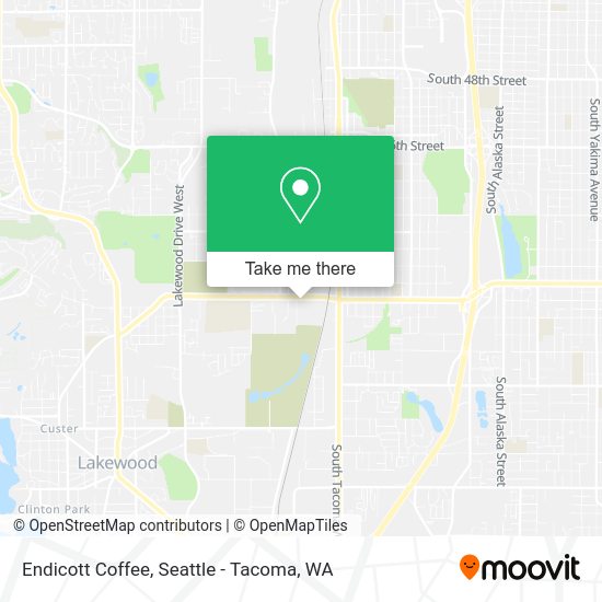 Mapa de Endicott Coffee