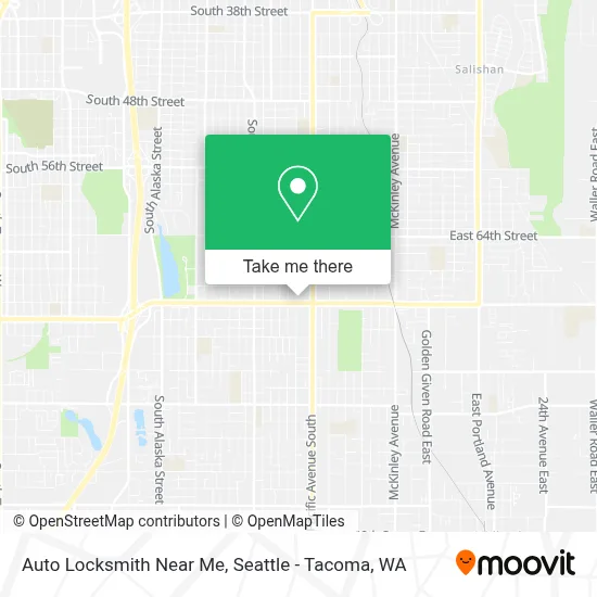 Auto Locksmith Near Me map