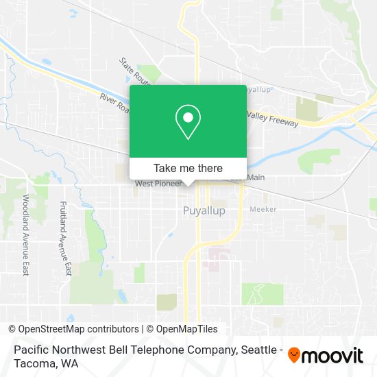 Mapa de Pacific Northwest Bell Telephone Company