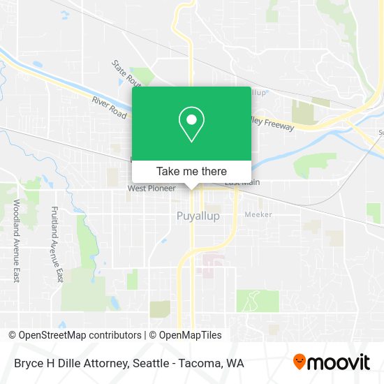 Bryce H Dille Attorney map