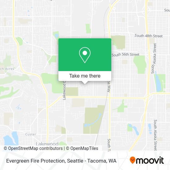 Evergreen Fire Protection map