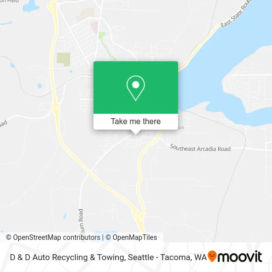Mapa de D & D Auto Recycling & Towing