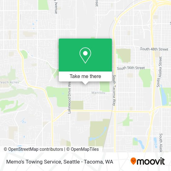 Memo's Towing Service map
