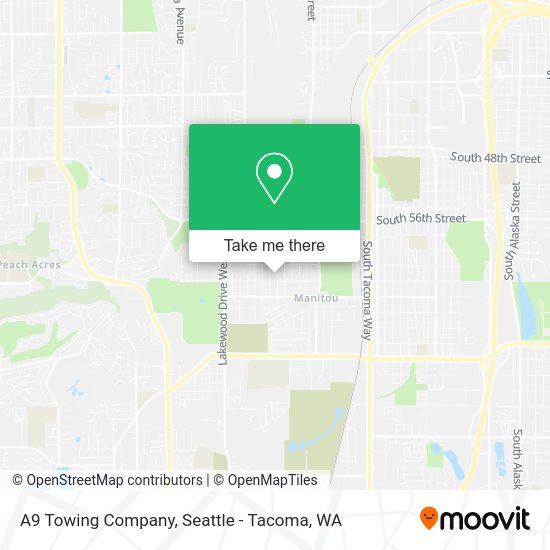 A9 Towing Company map