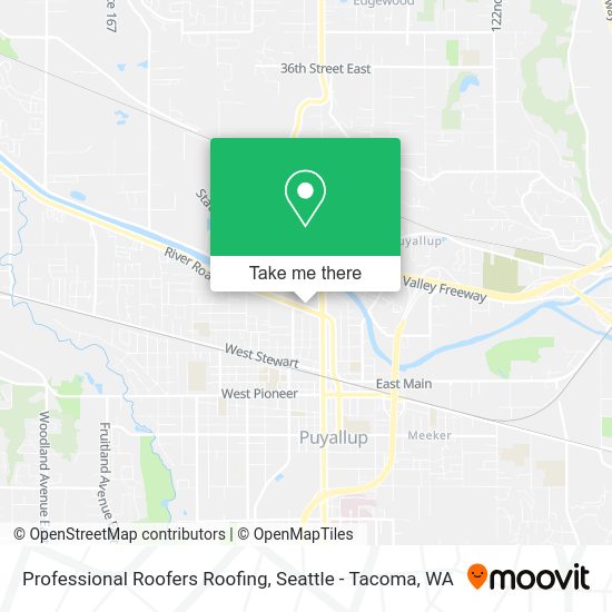Mapa de Professional Roofers Roofing
