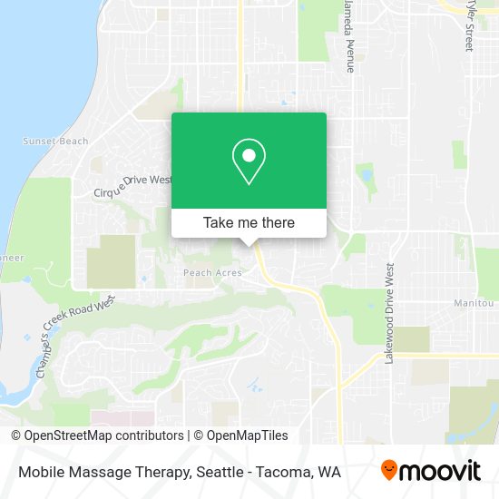 Mapa de Mobile Massage Therapy