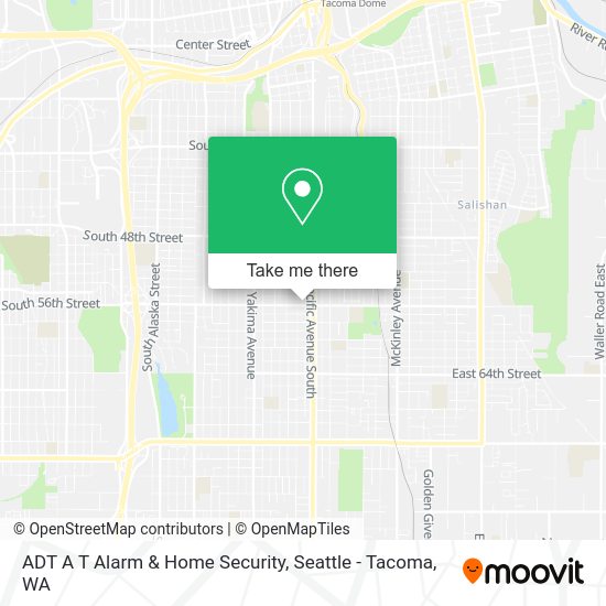 ADT A T Alarm & Home Security map