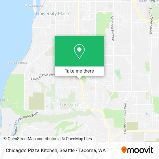 Chicago's Pizza Kitchen map