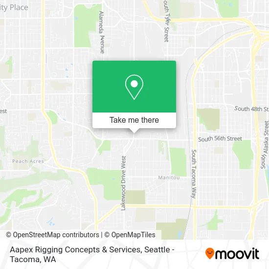 Mapa de Aapex Rigging Concepts & Services