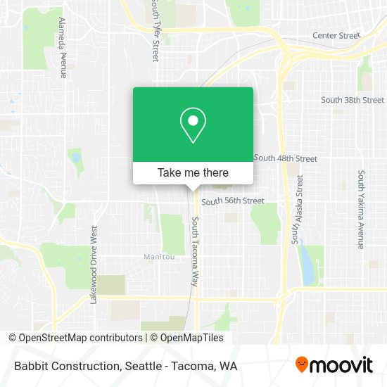 Babbit Construction map