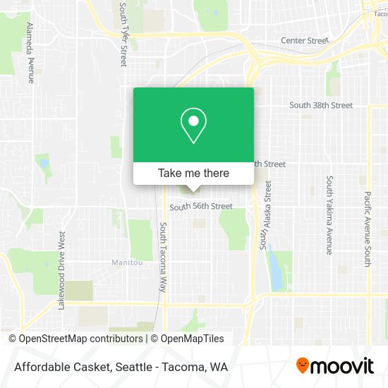 Affordable Casket map