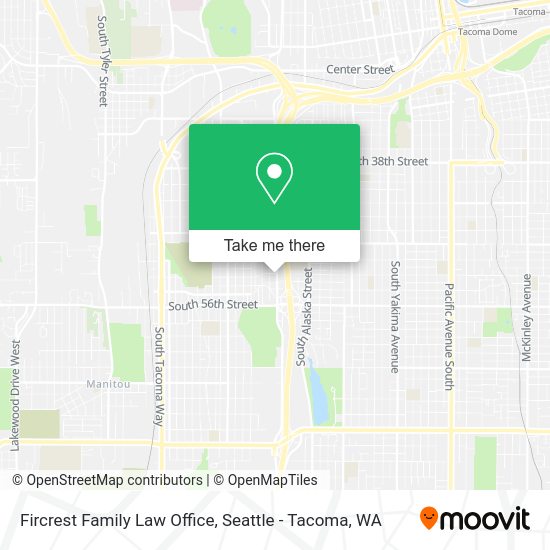 Mapa de Fircrest Family Law Office