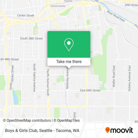 Mapa de Boys & Girls Club