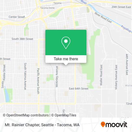 Mt. Rainier Chapter map