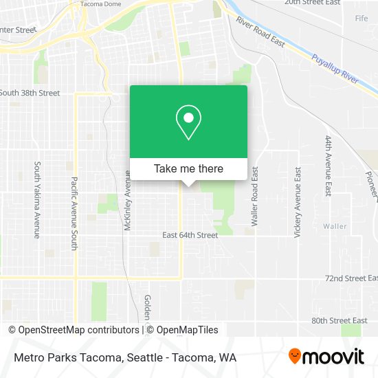 Metro Parks Tacoma map
