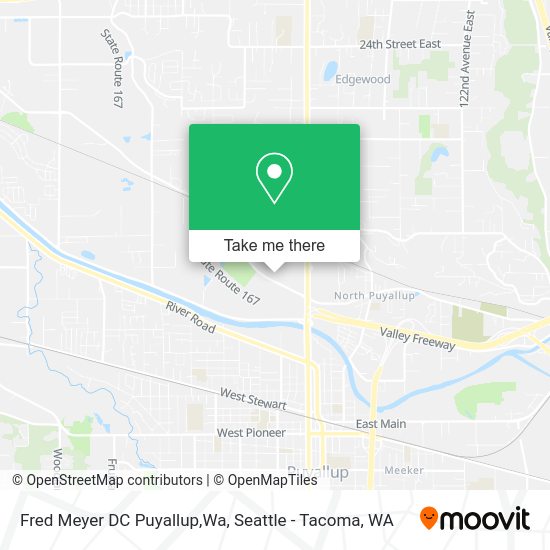 Mapa de Fred Meyer DC Puyallup,Wa