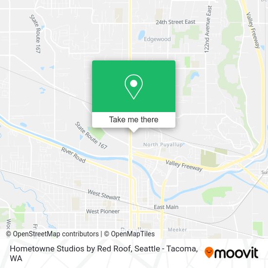 Mapa de Hometowne Studios by Red Roof