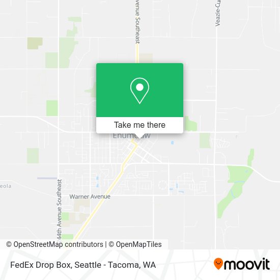 FedEx Drop Box map
