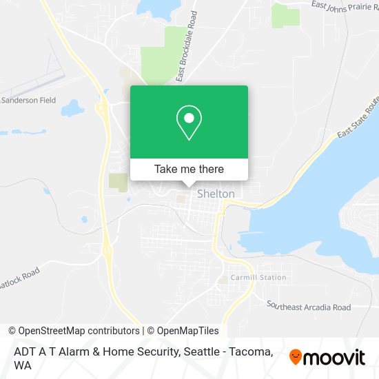 ADT A T Alarm & Home Security map