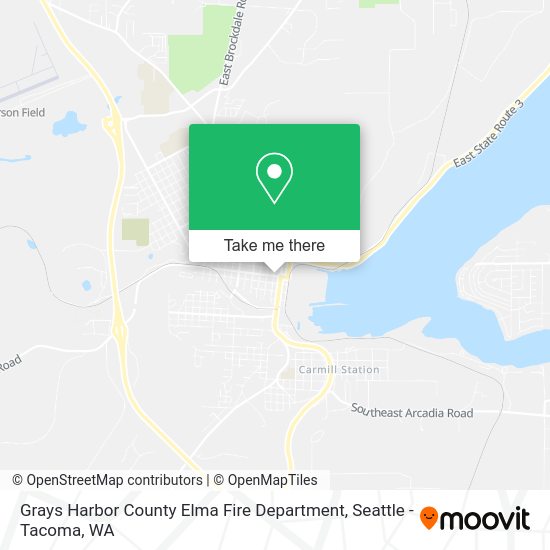 Grays Harbor County Elma Fire Department map