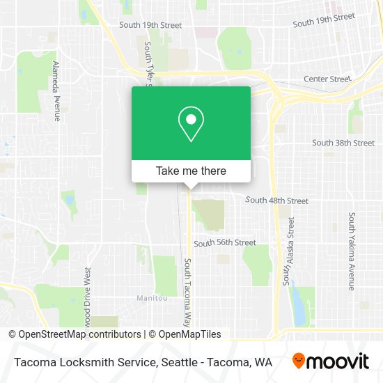 Tacoma Locksmith Service map