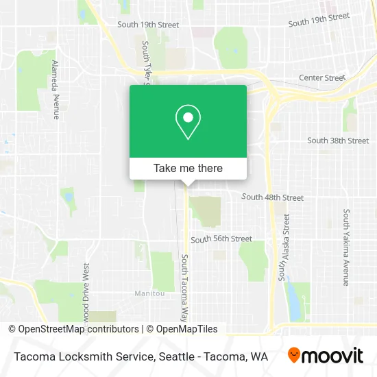 Tacoma Locksmith Service map