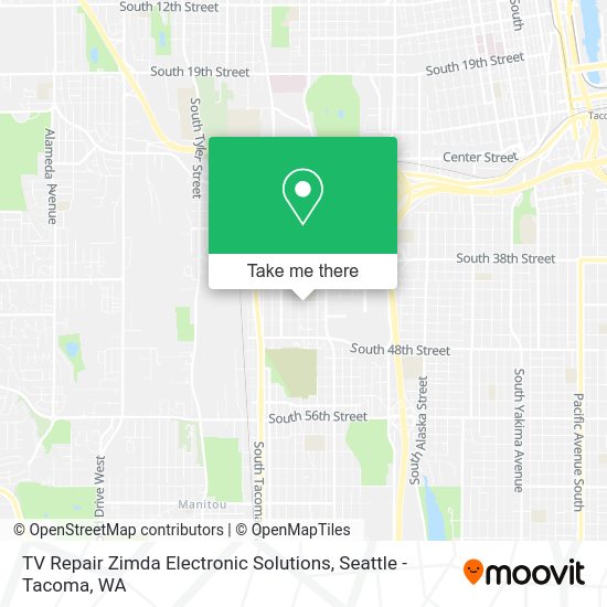 TV Repair Zimda Electronic Solutions map