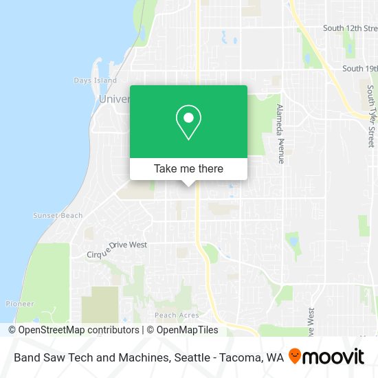 Mapa de Band Saw Tech and Machines