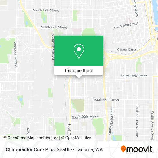 Chiropractor Cure Plus map