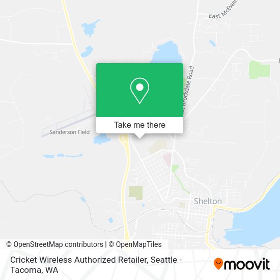 Mapa de Cricket Wireless Authorized Retailer