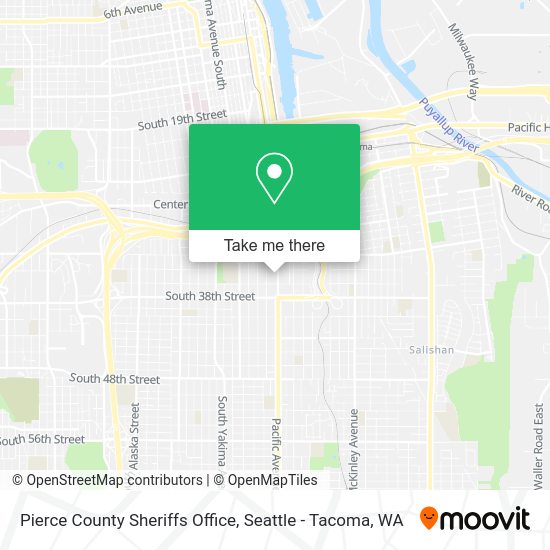 Mapa de Pierce County Sheriffs Office