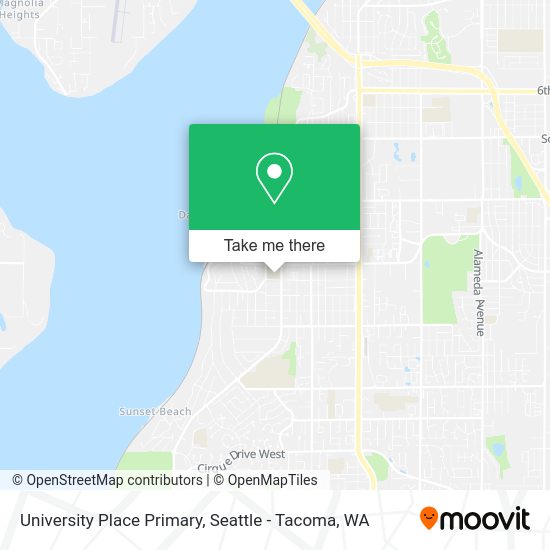 University Place Primary map