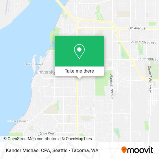 Kander Michael CPA map
