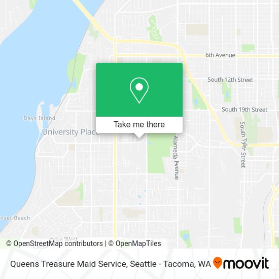 Queens Treasure Maid Service map
