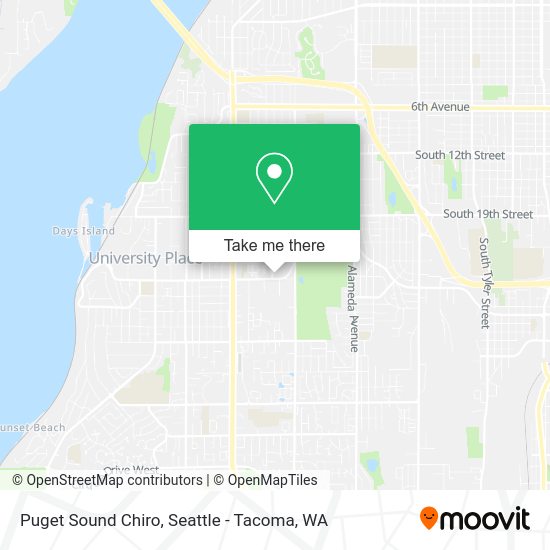 Puget Sound Chiro map