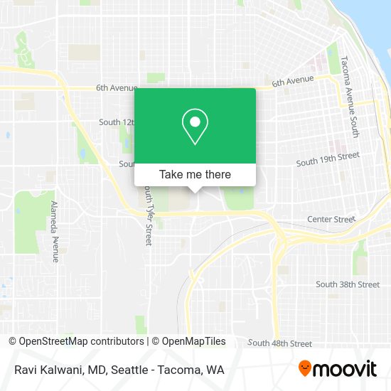 Ravi Kalwani, MD map
