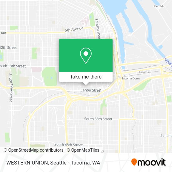 WESTERN UNION map