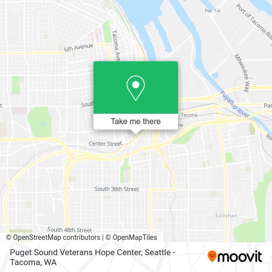 Mapa de Puget Sound Veterans Hope Center