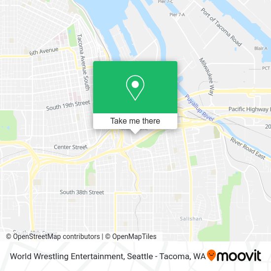 World Wrestling Entertainment map