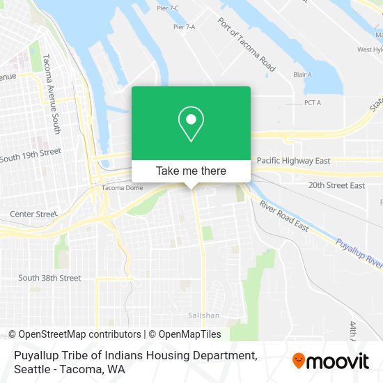 Puyallup Tribe of Indians Housing Department map