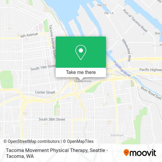 Tacoma Movement Physical Therapy map