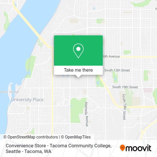 Convenience Store - Tacoma Community College map