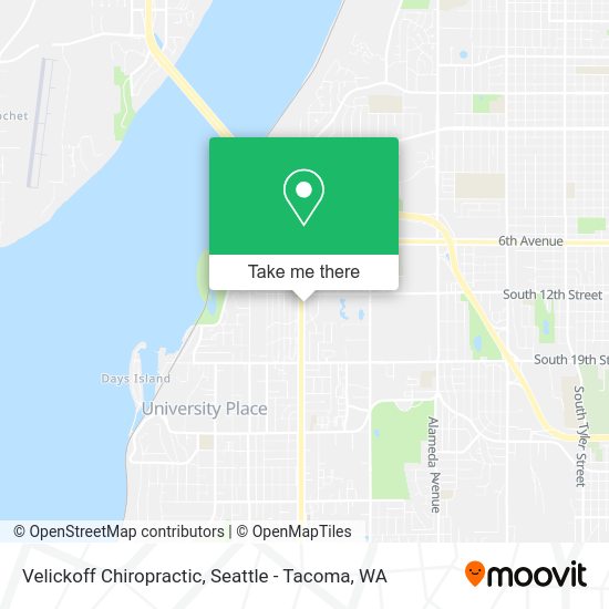 Velickoff Chiropractic map