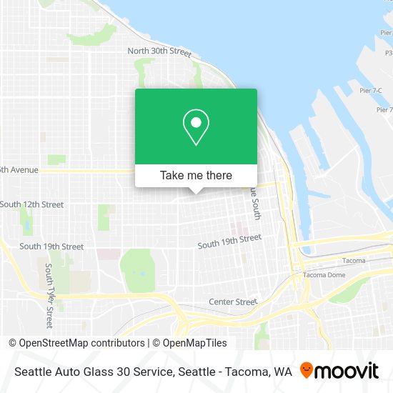 Seattle Auto Glass 30 Service map