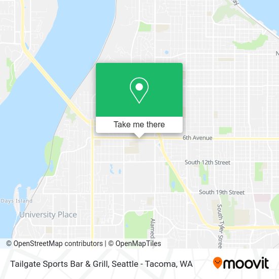 Mapa de Tailgate Sports Bar & Grill